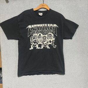 Metallica Club 2005 T-Shirt Glow in the Dark Dirty Donny Black Mens Large 2000s
